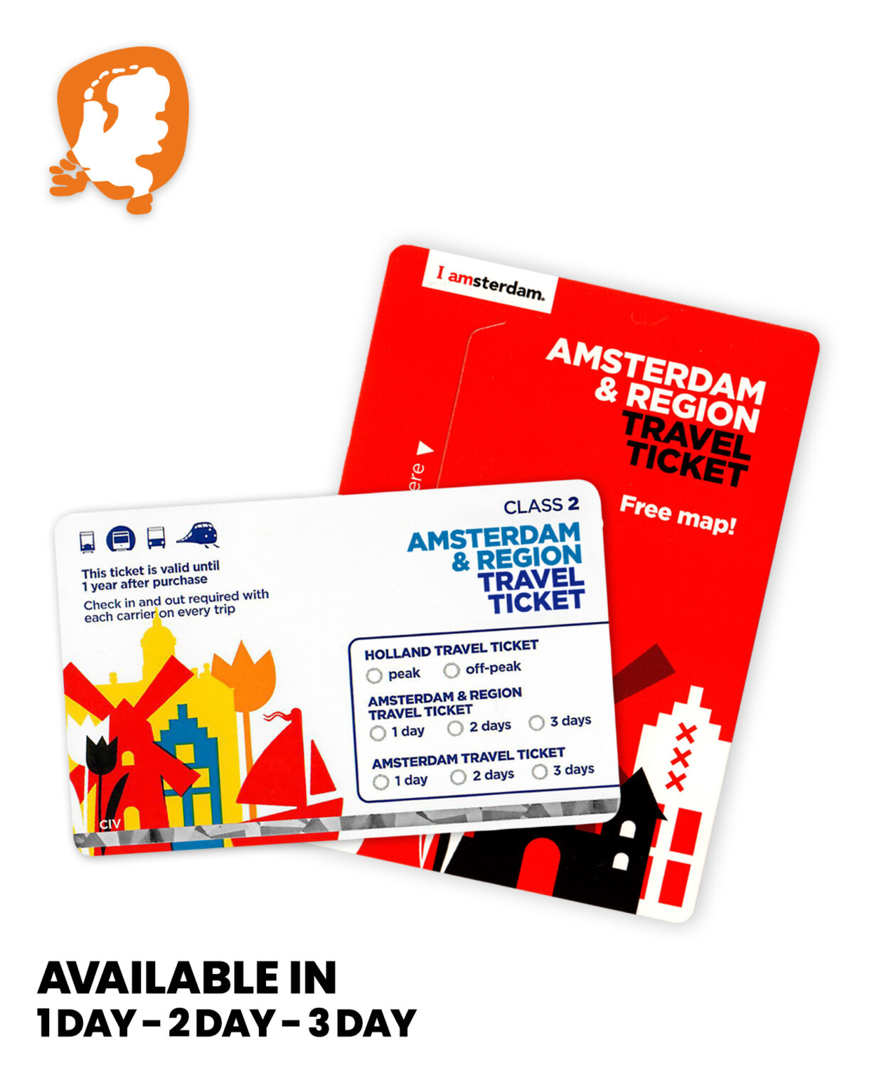 Amsterdam & Region Travel Ticket Public Transport Holland Shop