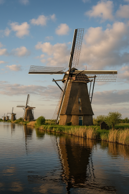 Kinderdijk Molens Panorama
